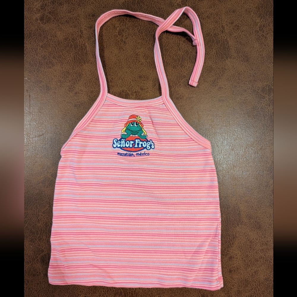 Vintage senor Frogs girls tank top.